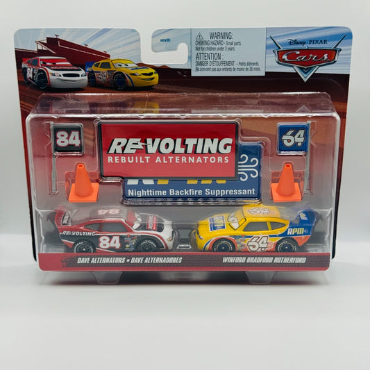Disney Pixar Cars - DAVE RE-VOLTING & WINFORD RPM ACCESSORY PACK - 1:55 Diecast
