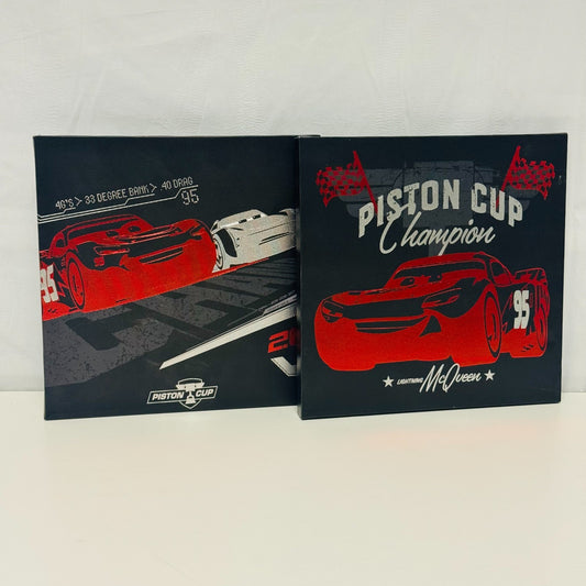 Disney Pixar Cars - WALL ART CANVAS PRINTS JACKSON STORM MCQUEEN - 1:55 Diecast
