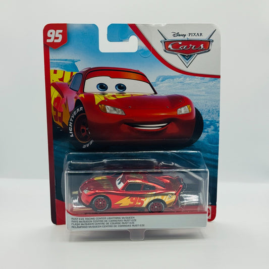 Disney Pixar Cars - RUST-EZE RACING CENTER LIGHTNING MCQUEEN Blue - 1:55 Diecast