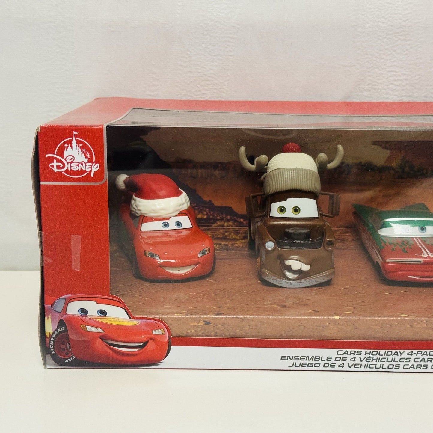 Disney Pixar Cars - CHRISTMAS 4-PACK REINDEER MATER, MCQUEEN 2025 - 1:43 Diecast