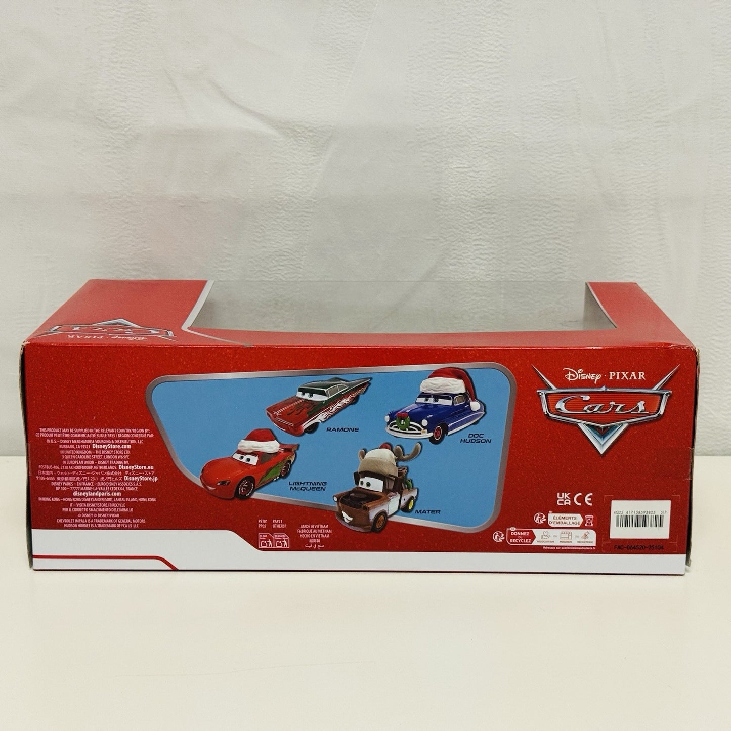 Disney Pixar Cars - CHRISTMAS 4-PACK REINDEER MATER, MCQUEEN 2025 - 1:43 Diecast
