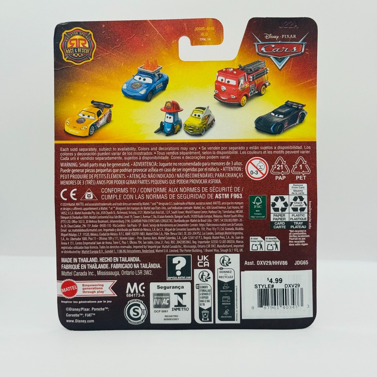 Disney Pixar Cars - RACE & RESCUE MORGAN MARTINS AMBULANCE 2025 - 1:55 Diecast