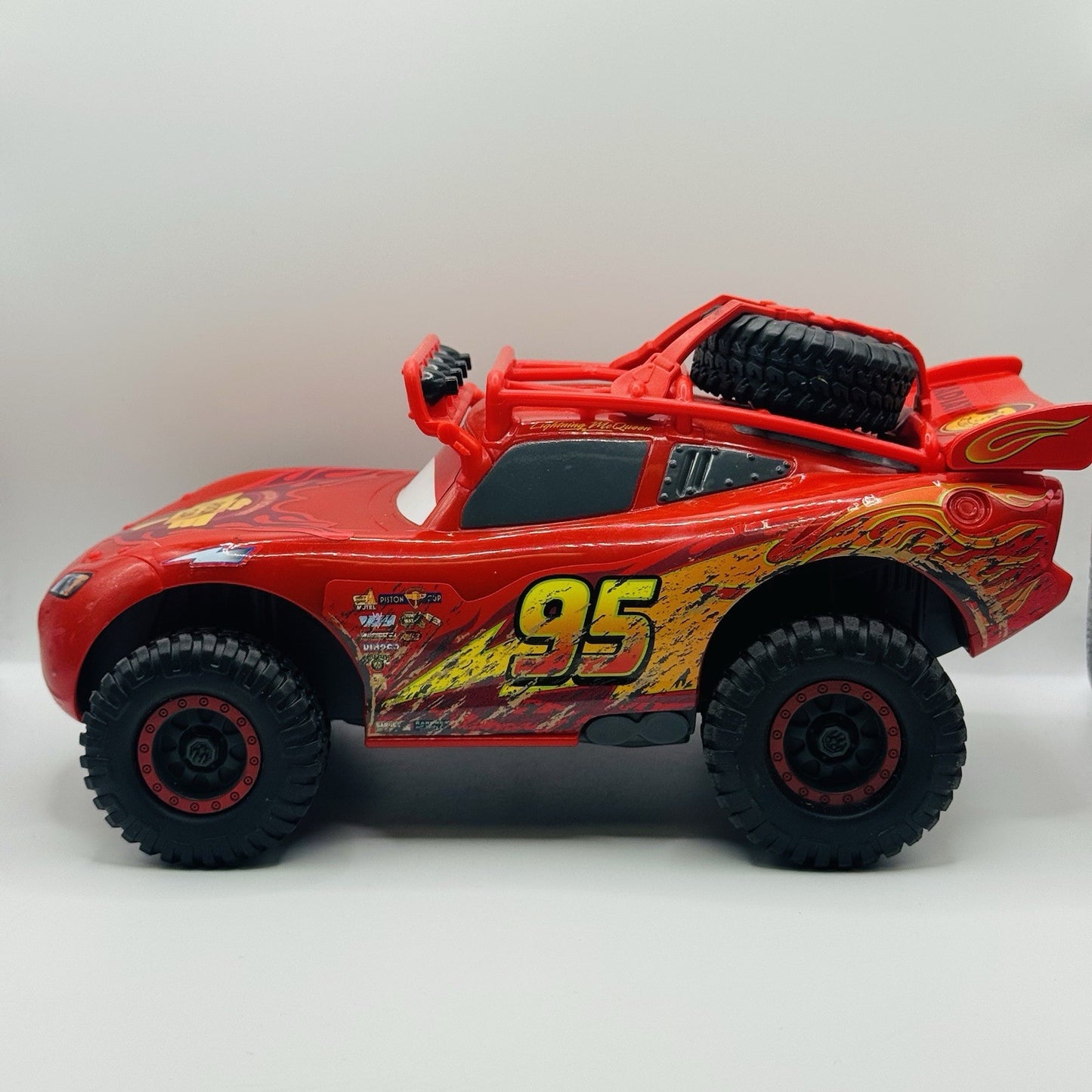Disney Pixar Cars LARGE OFF-ROAD RACIN’ MCQUEEN Radiator Springs 500 TALKING 8”