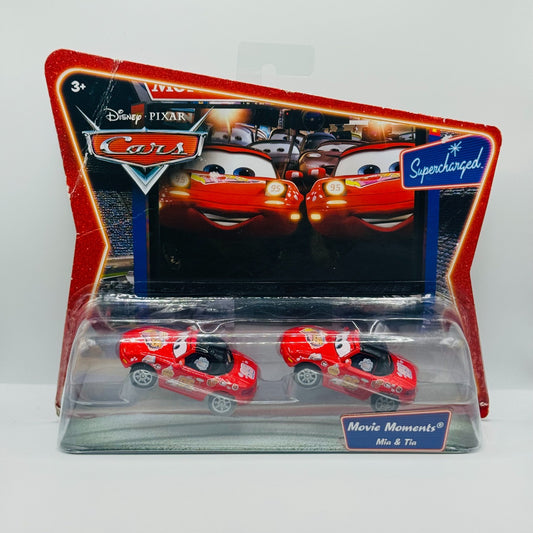 Disney Pixar Cars - RED MIA & TIA Supercharged 2007 - 1:55 Diecast