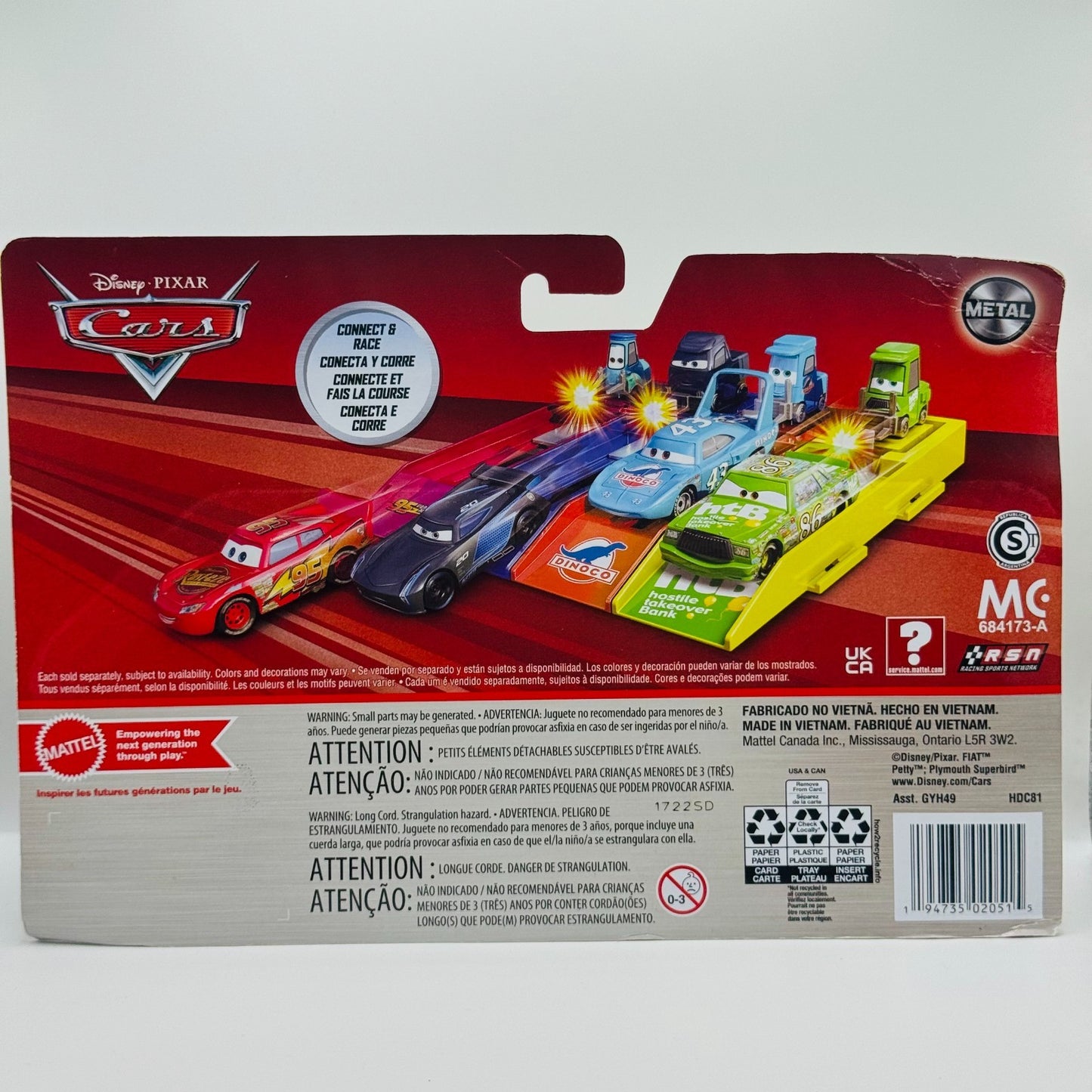 Disney Pixar Cars - CHICK HICKS & PITTY LAUNCHER 2022 - 1:55 Diecast