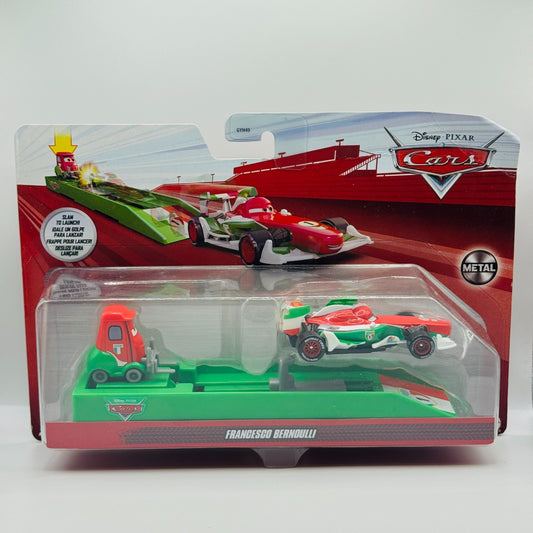 Disney Pixar Cars - FRANCESCO BERNOULLI & PITTY LAUNCHER 2022 - 1:55 Diecast