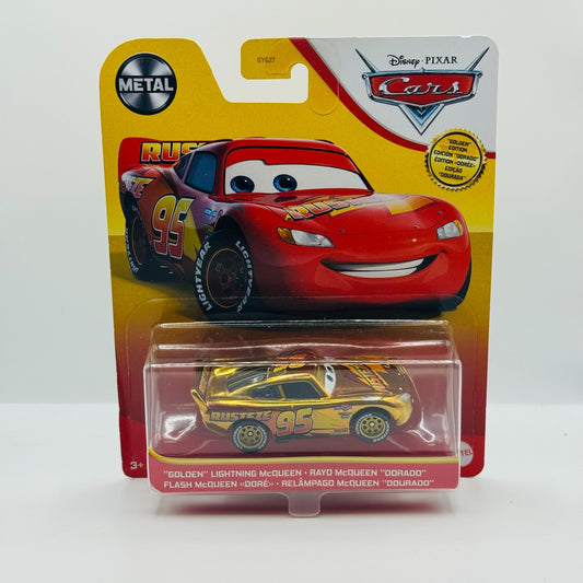 Disney Pixar Cars - GOLD GOLDEN LIGHTNING MCQUEEN 2020 - 1:55 Diecast