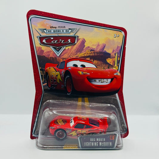 Disney Pixar Cars - BUG MOUTH LIGHTNING MCQUEEN World Of Cars 2008- 1:55 Diecast