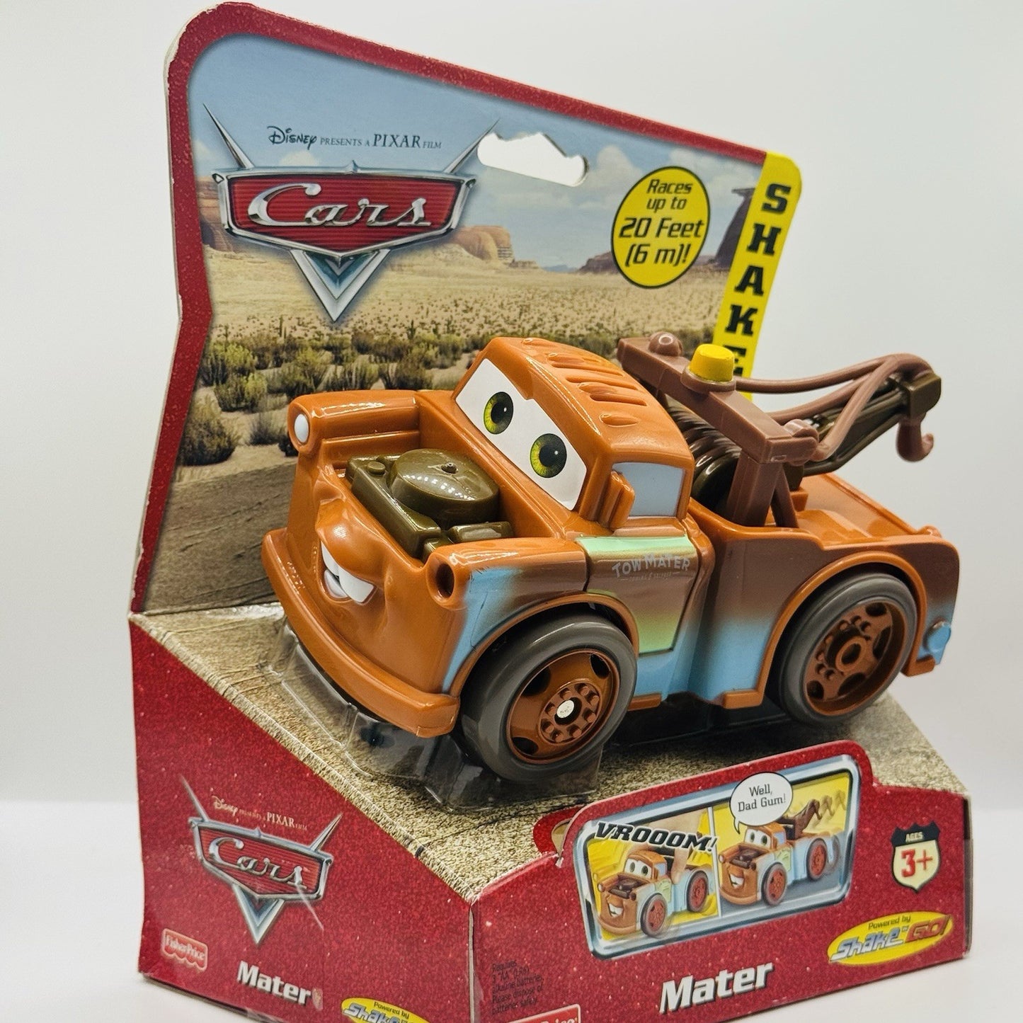 Disney Pixar Cars - SHAKE N GO - MATER - Fisher Price 2006