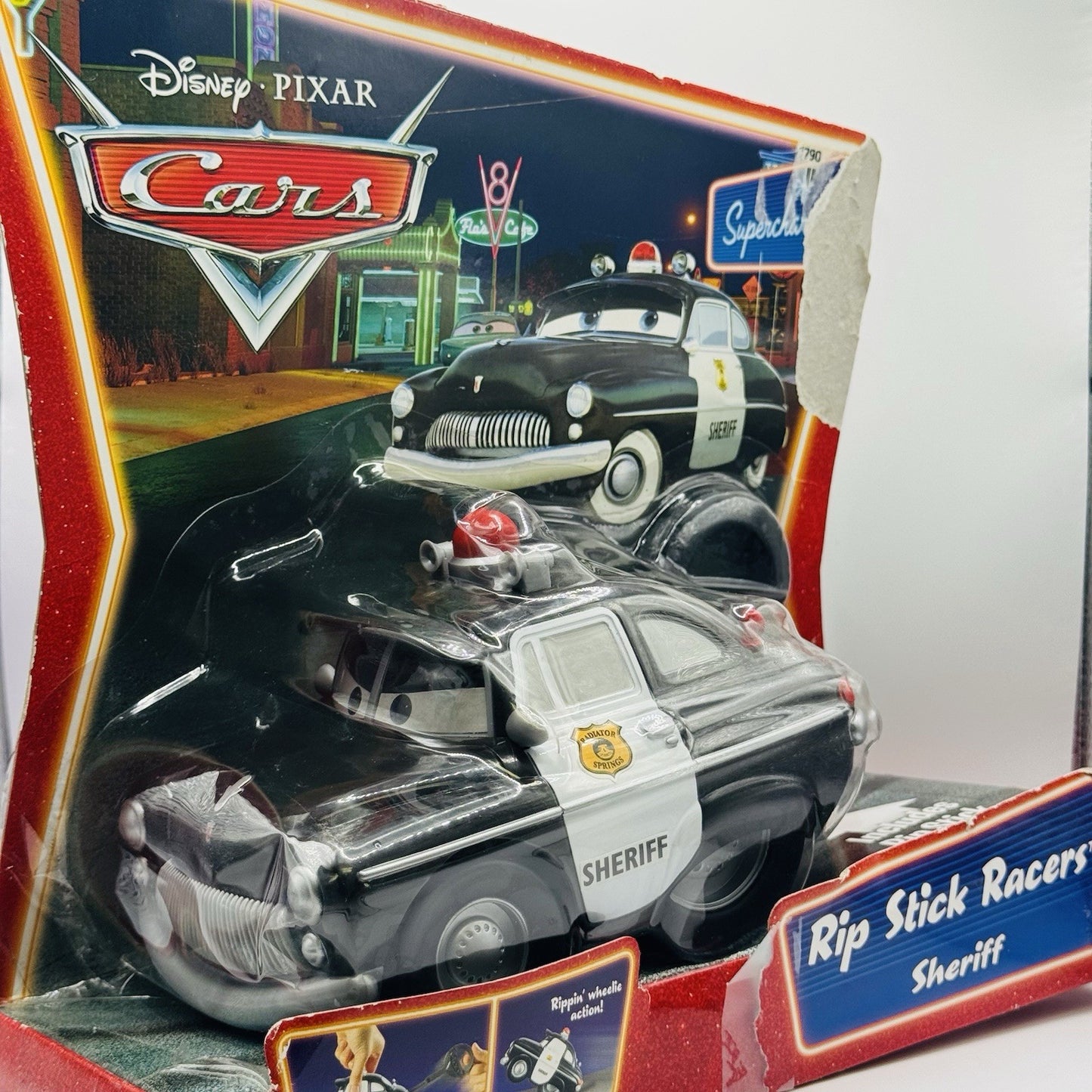 Disney Pixar Cars - RIP STICK RACERS SHERIFF - Supercharged 2007