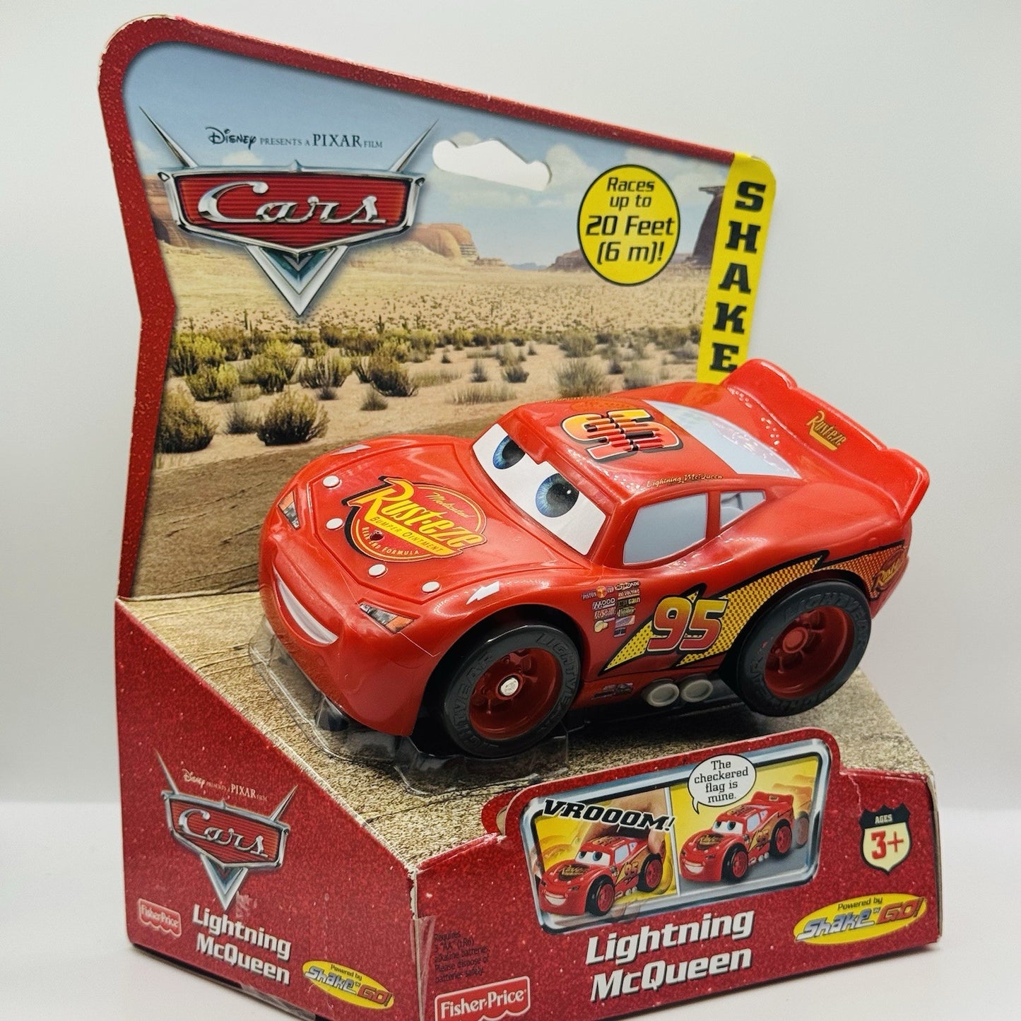 Disney Pixar Cars - SHAKE N GO - LIGHTNING MCQUEEN - Fisher Price 2006