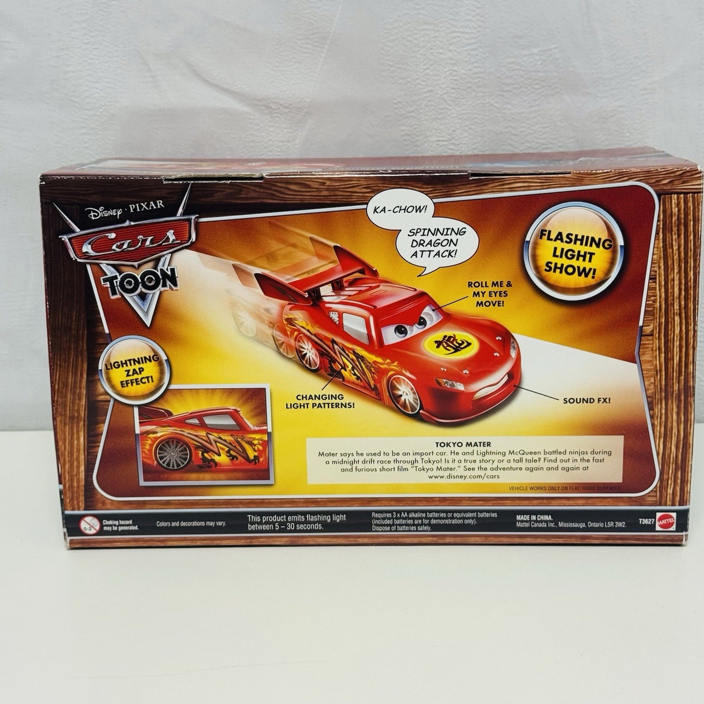 Disney Pixar Cars - 10” 1:24 Scale DRAGON LIGHTNING MCQUEEN Tokyo Mater LIGHTS