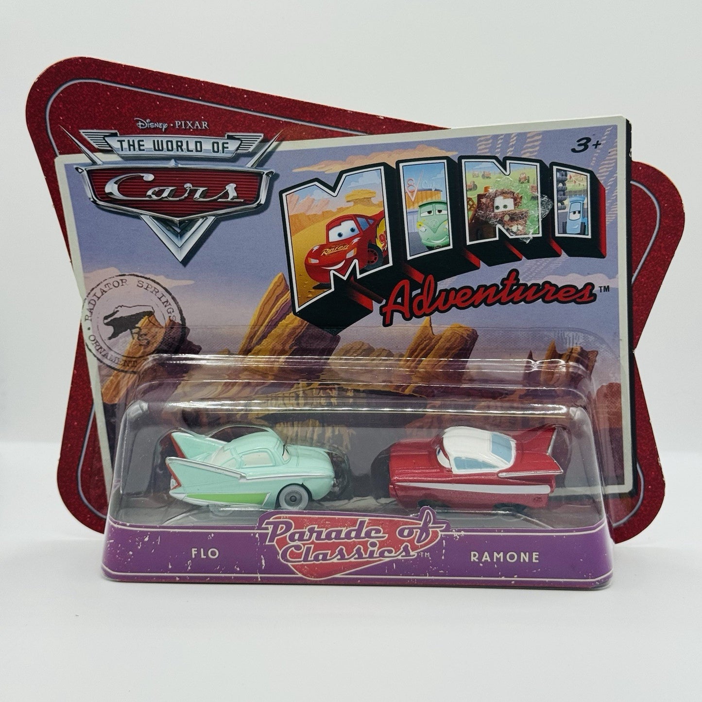 Disney Pixar Cars - Mini Adventures FLO & OLD SCHOOL RAMONE - Parade Of Classics