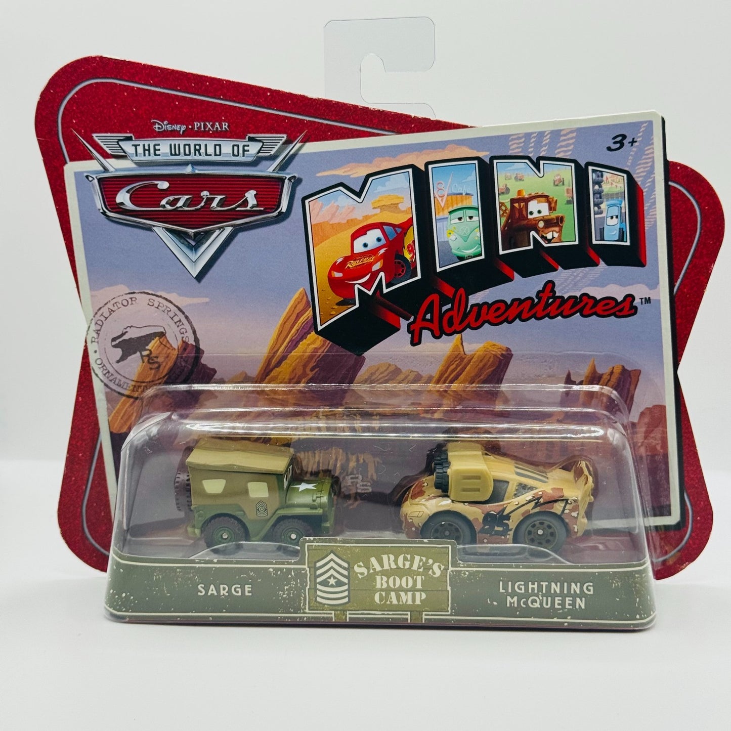 Disney Pixar Cars - Mini Adventures NIGHT VISION MCQUEEN - Sarge’s Boot Camp