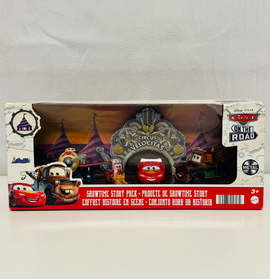 Disney Pixar Cars - SHOWTIME STORY PACK On The Road 4-PK 2022 - 1:55 Diecast
