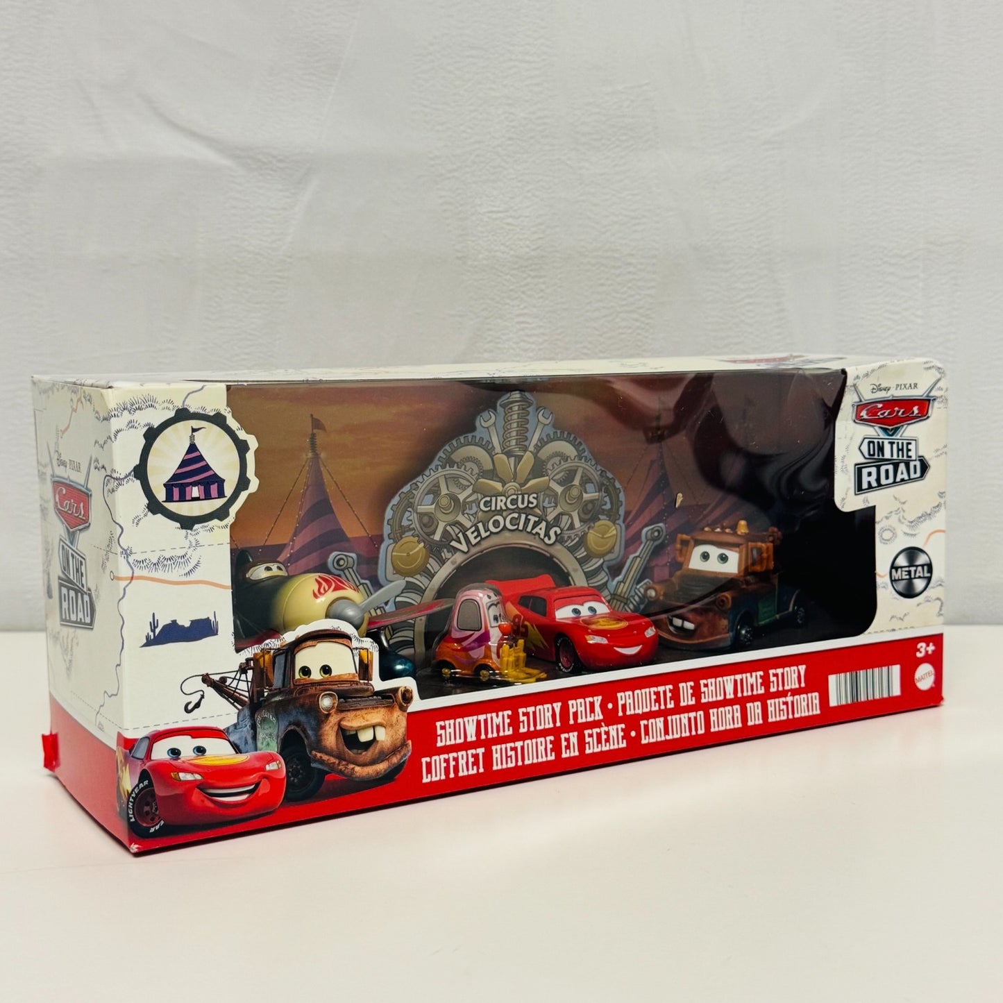 Disney Pixar Cars - SHOWTIME STORY PACK On The Road 4-PK 2022 - 1:55 Diecast