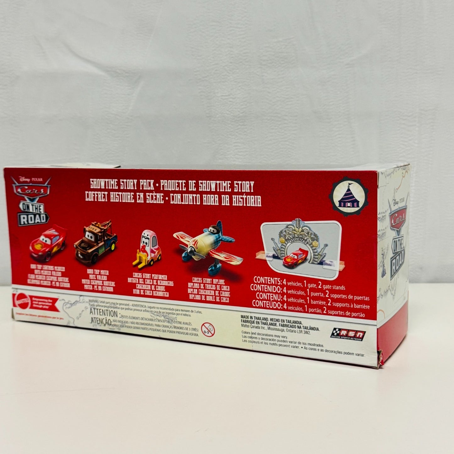 Disney Pixar Cars - SHOWTIME STORY PACK On The Road 4-PK 2022 - 1:55 Diecast