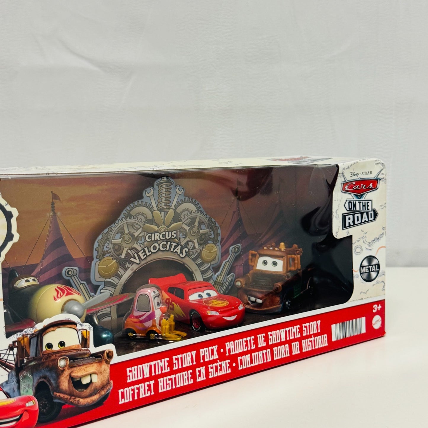 Disney Pixar Cars - SHOWTIME STORY PACK On The Road 4-PK 2022 - 1:55 Diecast