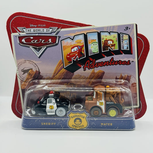 Disney Pixar Cars - Mini Adventures SHERIFF DEPUTY MATER Radiator Springs Police