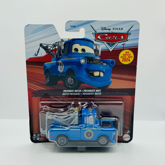 Disney Pixar Cars - PRESIDENT MATER WITH TOW HOOK 2024 - 1:55 Diecast
