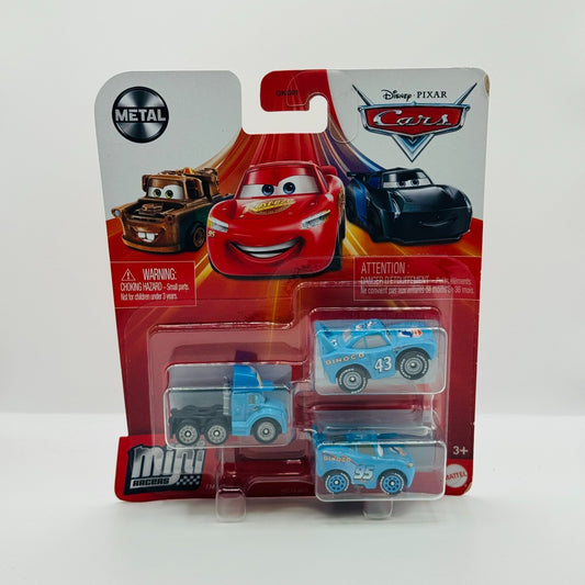 Disney Pixar Cars - Mini Racers DINOCO MCQUEEN DINOCO SEMI GRAY & KING - Diecast