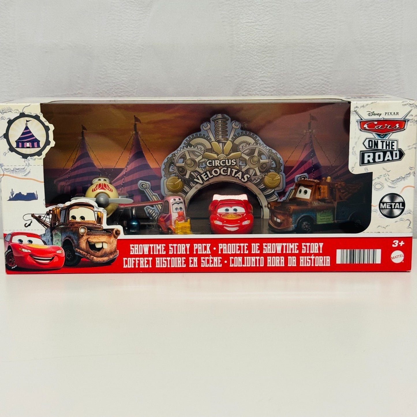 Disney Pixar Cars - SHOWTIME STORY PACK On The Road 4-PK 2022 - 1:55 Diecast