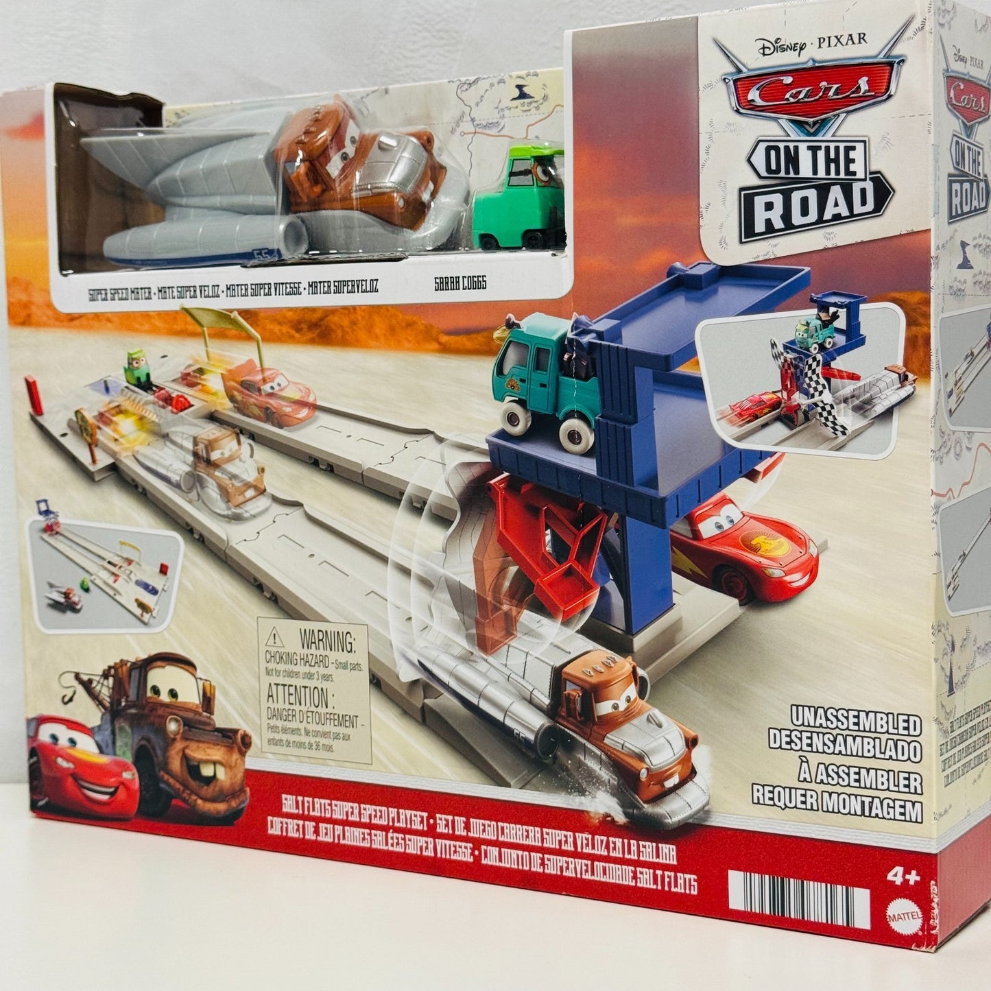 Disney Pixar Cars - SALT FLATS SUPER SPEED MATER PLAYSET - 1:55 Scale