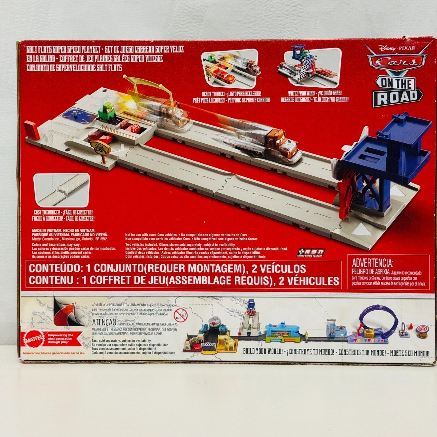 Disney Pixar Cars - SALT FLATS SUPER SPEED MATER PLAYSET - 1:55 Scale