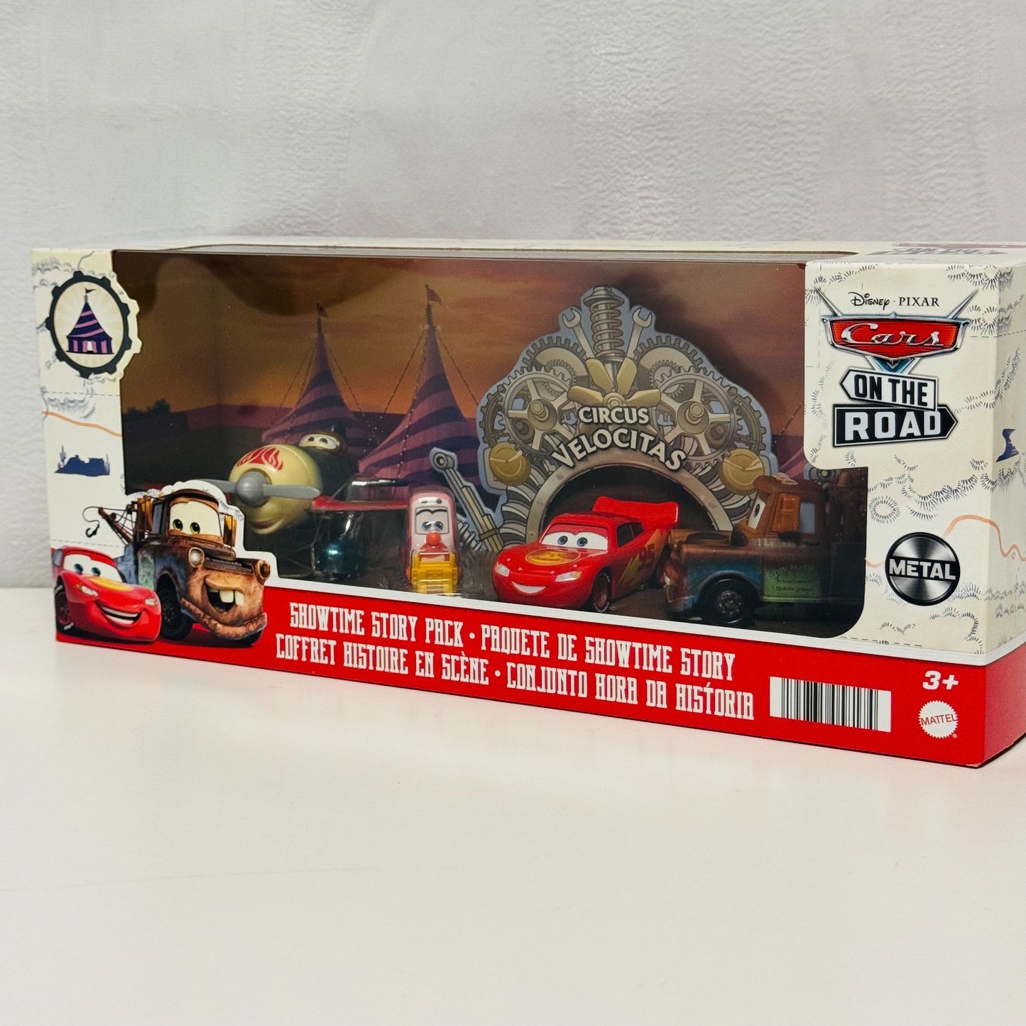 Disney Pixar Cars - SHOWTIME STORY PACK On The Road 4-PK 2022 - 1:55 Diecast