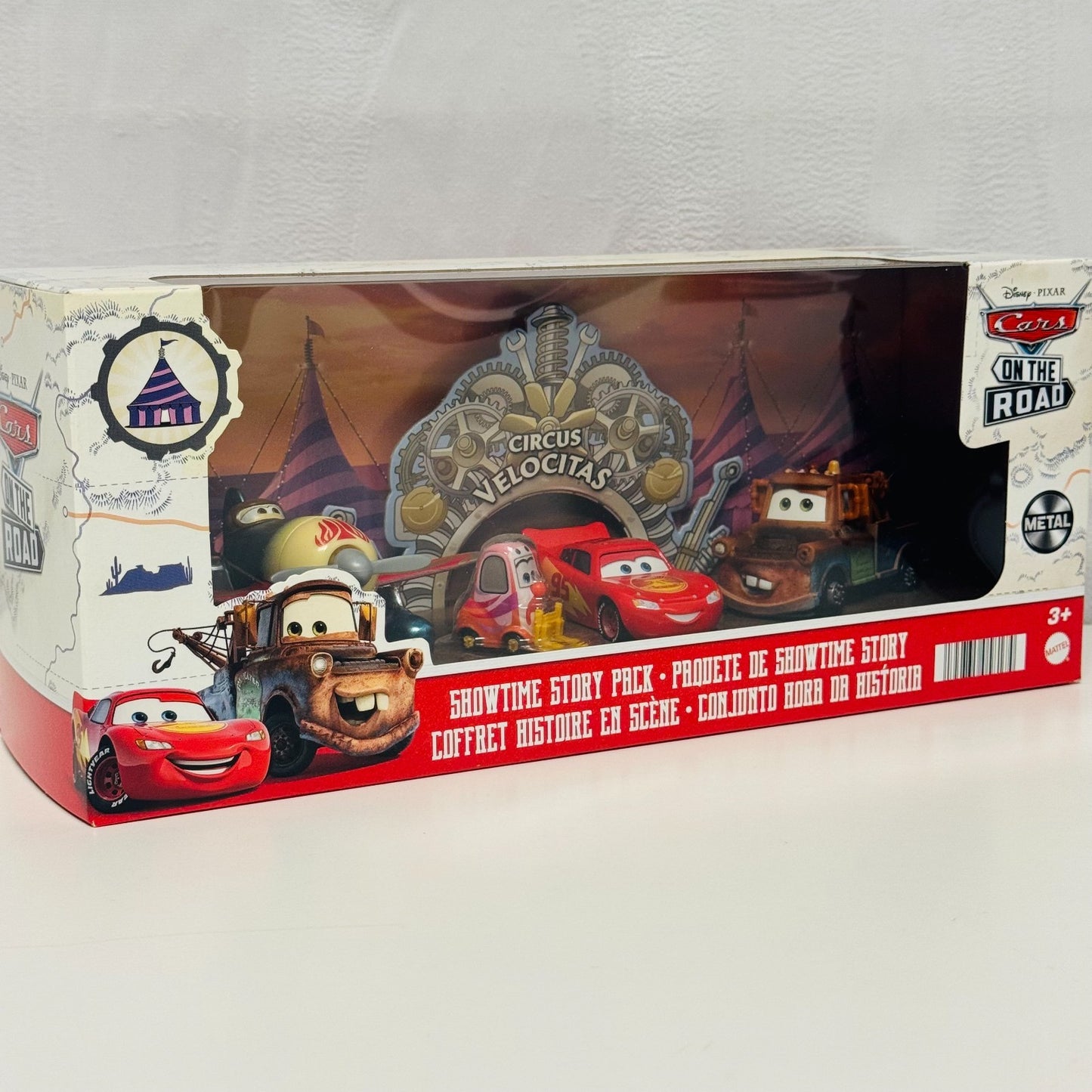 Disney Pixar Cars - SHOWTIME STORY PACK On The Road 4-PK 2022 - 1:55 Diecast