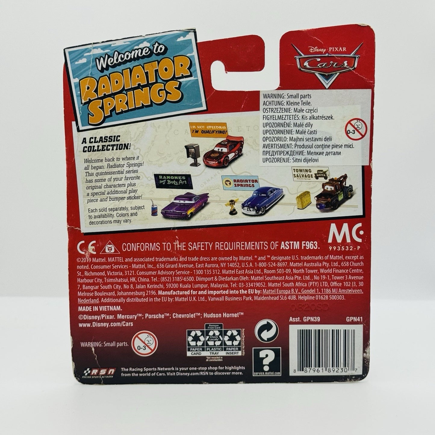 Disney Pixar Cars - WELCOME TO RADIATOR SPRINGS SALLY WITH TATTOO - 1:55 Diecast