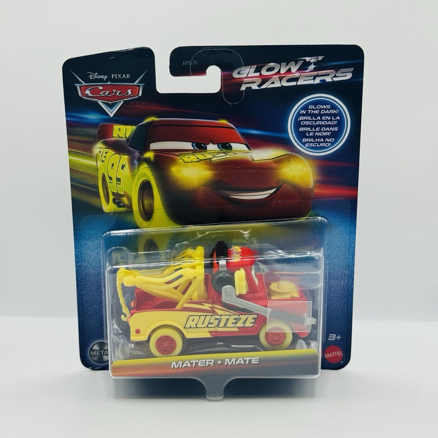 Disney Pixar Cars - GLOW RACERS MATER HEADSET (Glow In The Dark) - 1:55 Diecast
