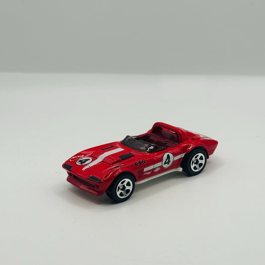 Hot Wheels - RED CORVETTE GRAND SPORT ROADSTER Then & Now 2 - 1:64 Scale Diecast