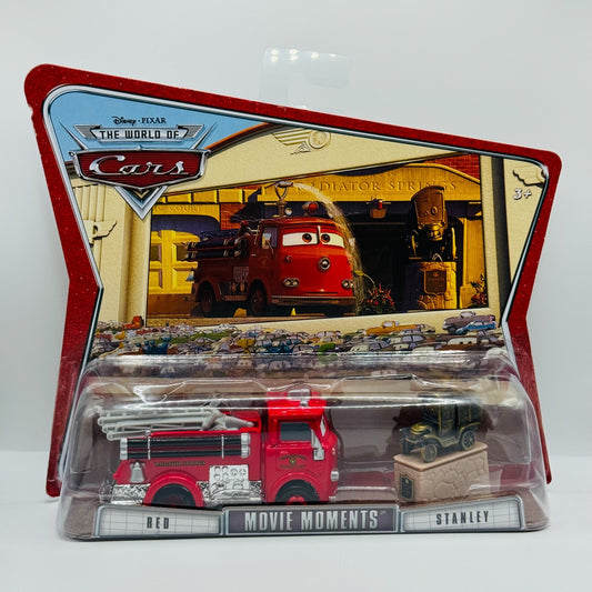 Disney Pixar Cars - RED FIRETRUCK & STANLEY World of Cars 2008 - 1:55 Diecast