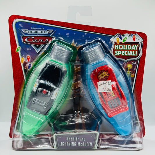 Disney Pixar Cars - HOLIDAY SPECIAL SHERIFF MCQUEEN CHRISTMAS 2008 1:55 Diecast
