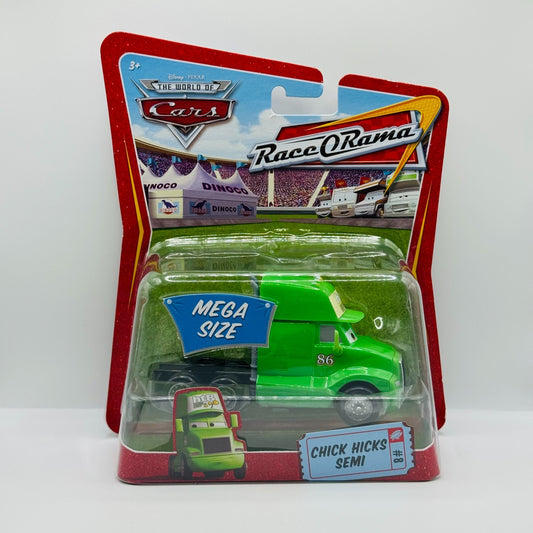 Disney Pixar Cars - CHICK HICKS SEMI CAB HAULER Race O Rama 2009 - 1:55 Diecast
