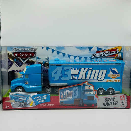 Disney Pixar Cars - DINOCO THE KING GRAY HAULER Race O Rama 2009 - 1:55 Diecast