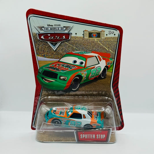 Disney Pixar Cars - SPUTTER STOP MURRAY CLUTCHBURN Piston Cup 2008- 1:55 Diecast