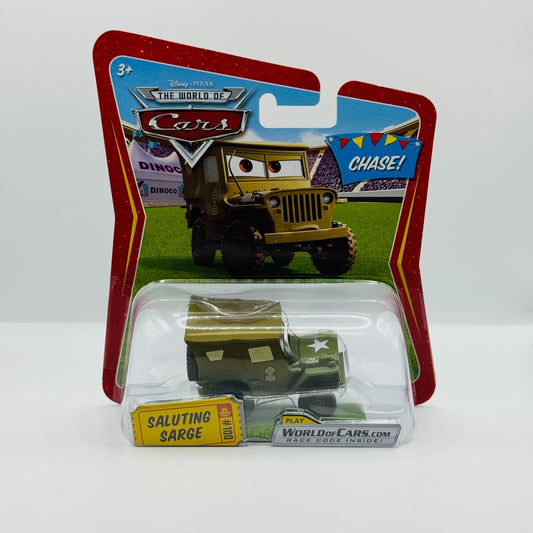 Disney Pixar Cars - SALUTING SARGE Chase Race O Rama 2009 - 1:55 Diecast