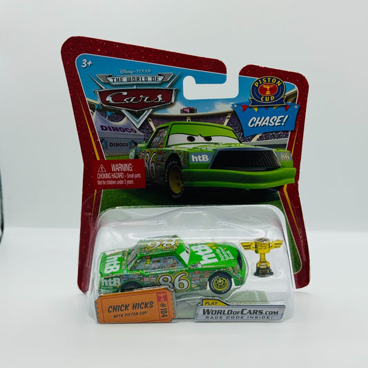 Disney Pixar Cars - CHICK HICKS WITH PISTON CUP TROPHY Chase 2009 - 1:55 Diecast