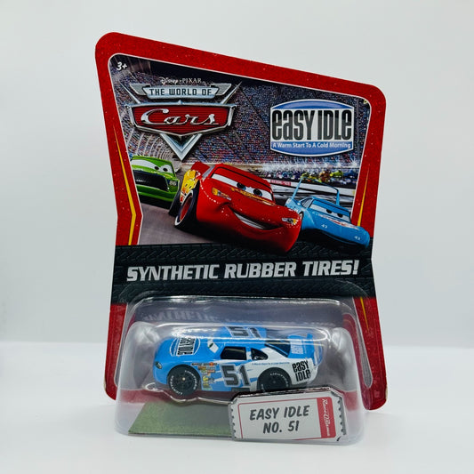 Disney Pixar Cars EASY IDLE RUBY EASY OAKS RUBBER TIRES Piston Cup 1:55 Diecast