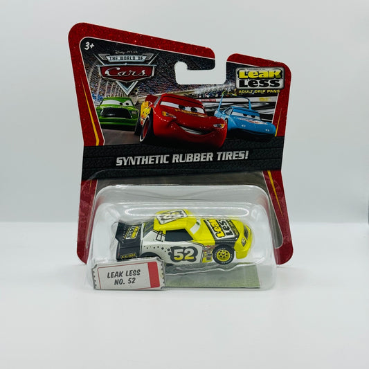 Disney Pixar Cars LEAK LESS CLAUDE SCRUGGS RUBBER TIRES Piston Cup 1:55 Diecast