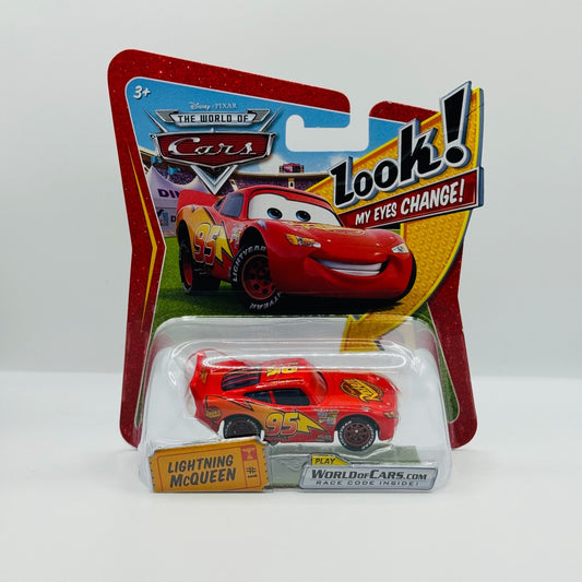 Disney Pixar Cars LIGHTNING MCQUEEN LENTICULAR My Eyes Change 2006 1:55 Diecast