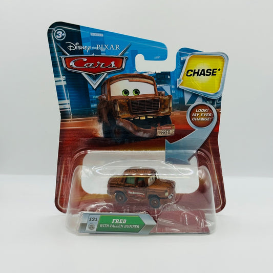 Disney Pixar Cars - FRED WITH FALLEN BUMPER LENTICULAR Chase 2010- 1:55 Diecast