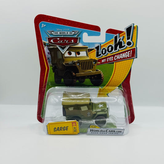 Disney Pixar Cars - SARGE LENTICULAR My Eyes Change 2009 - 1:55 Diecast