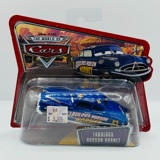 Disney Pixar Cars FABULOUS HUDSON SHORT CARD World Of Cars 2008 Tape1:55 Diecast