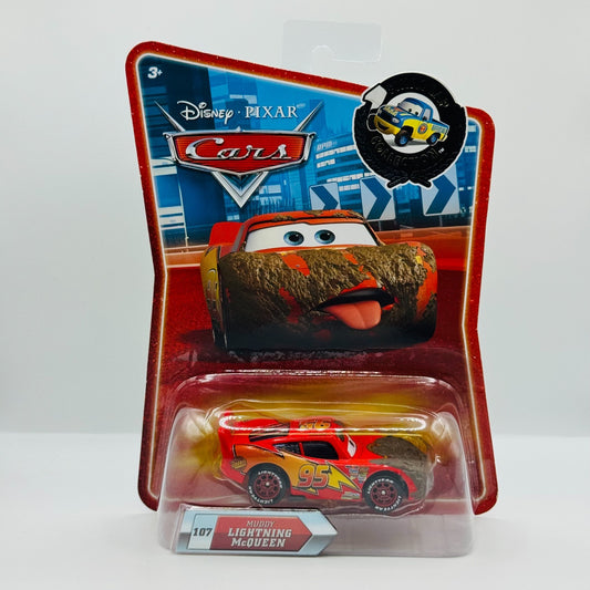 Disney Pixar Cars - MUDDY LIGHTNING MCQUEEN Final Lap 2010 - 1:55 Diecast
