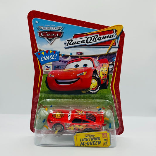 Disney Pixar Cars - IMPOUND LIGHTNING MCQUEEN BOOT Race O Rama 2009 1:55 Diecast