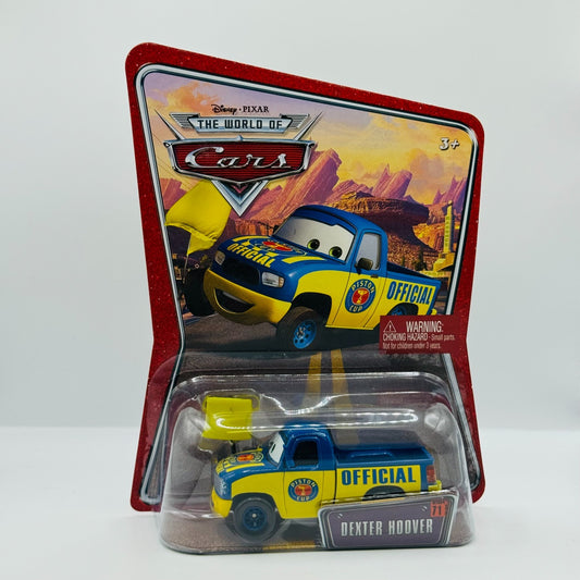 Disney Pixar Cars - DEXTER HOOVER YELLOW FLAG World Of Cars 2008 - 1:55 Diecast