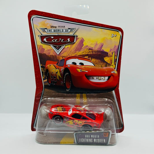 Disney Pixar Cars - BUG MOUTH LIGHTNING MCQUEEN World Of Cars 2008- 1:55 Diecast